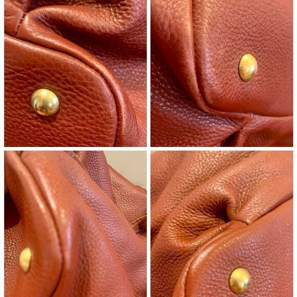 Miu Miu Large Bordeaux Pebbled Tote Bag - Picture 9 of 13